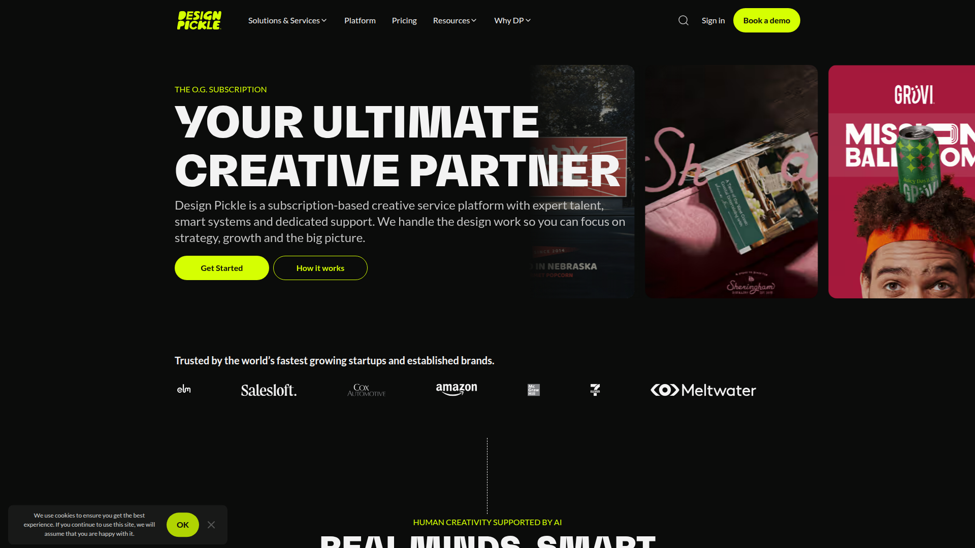 DesignPickle website screenshot - done-for-you