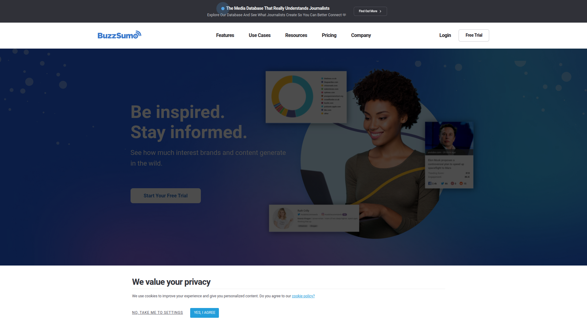 BuzzSumo website screenshot - buy backlink packages