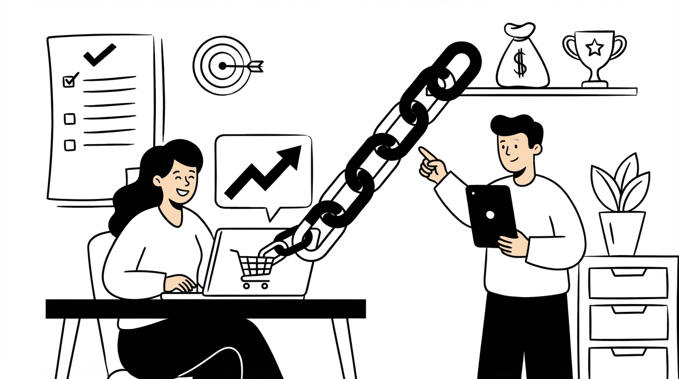 Key Benefits of Link Building for Ecommerce - Detail the advantages ecommerce sites gain from effect - link building for ecom