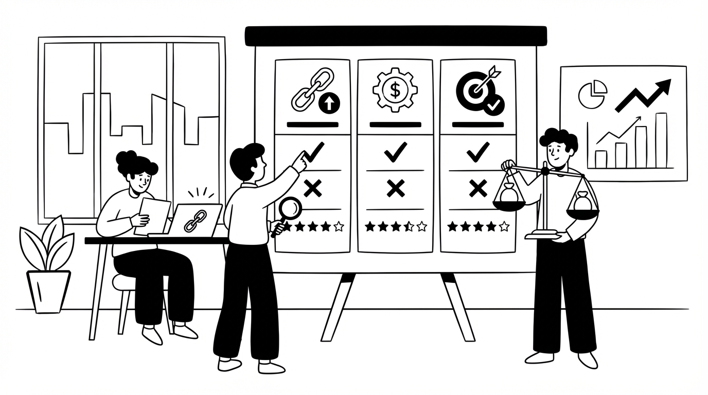 Comparison Table - Provide a side-by-side comparison of the top services. - outsource link building