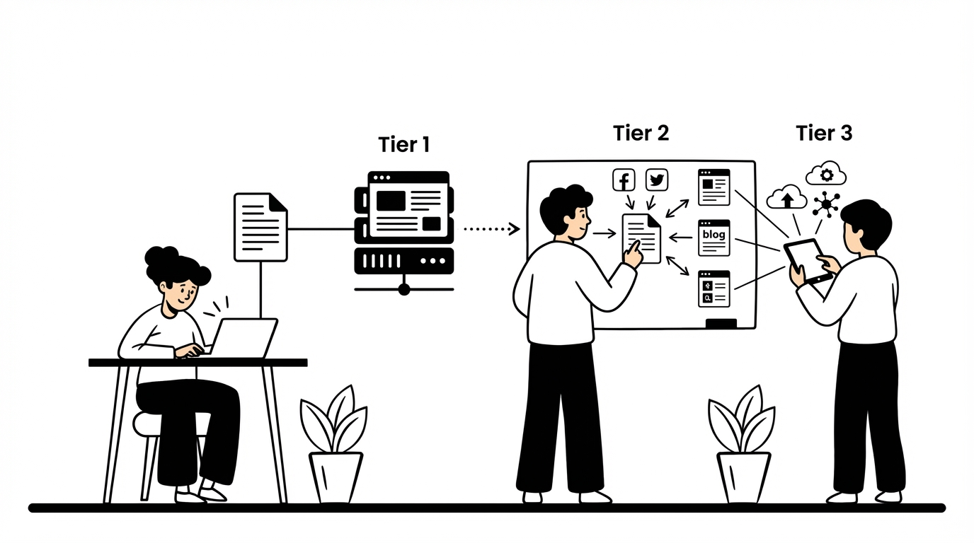 How Tiered Link Building Works - tiered link building