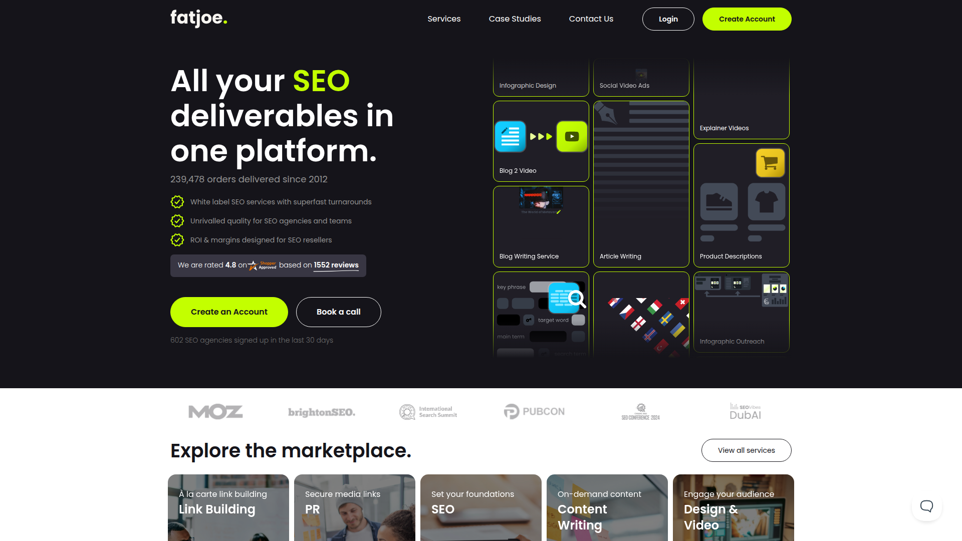 FatJoe website screenshot - best backlink services