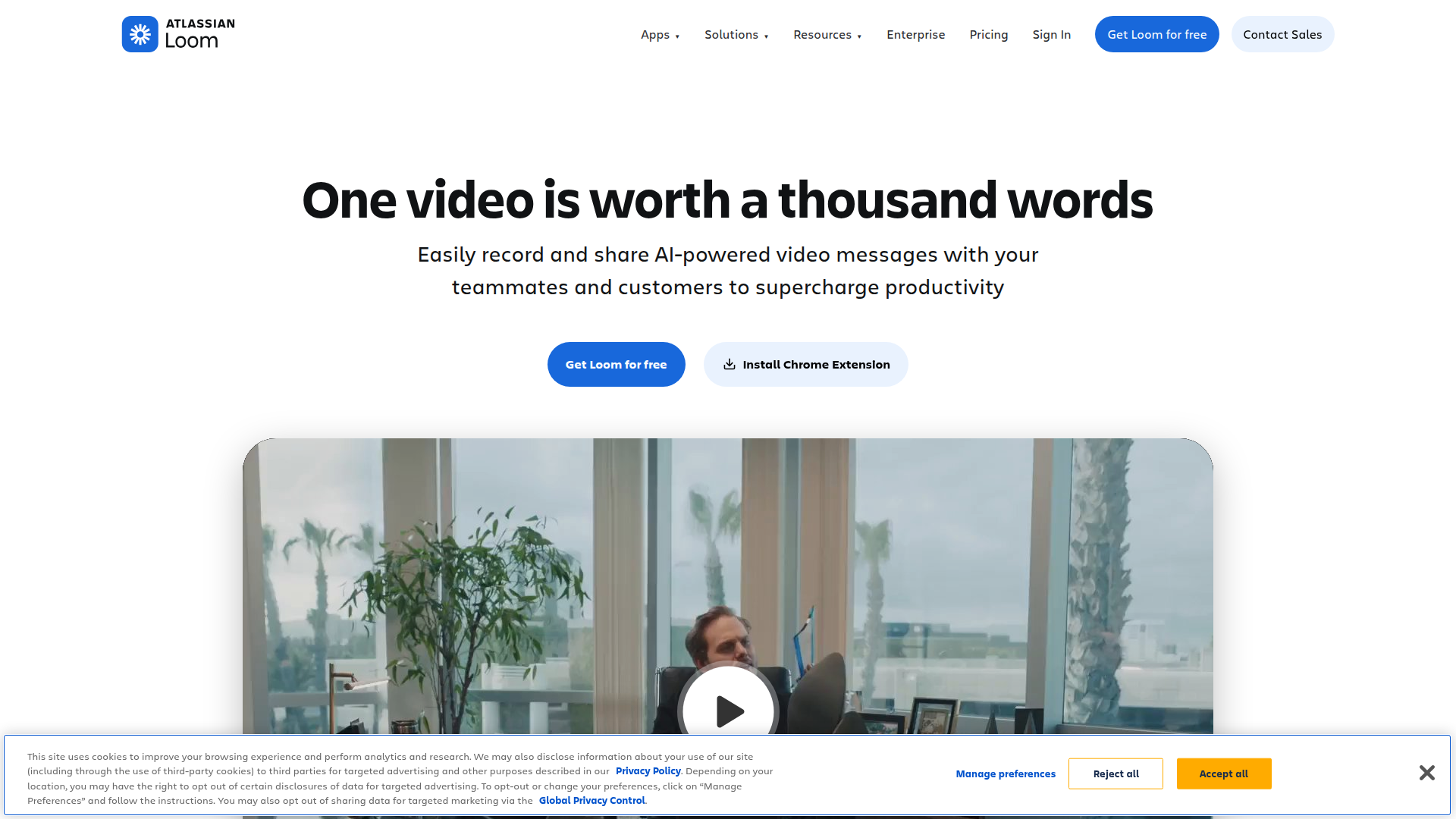 Loom website screenshot - campaign optimisation