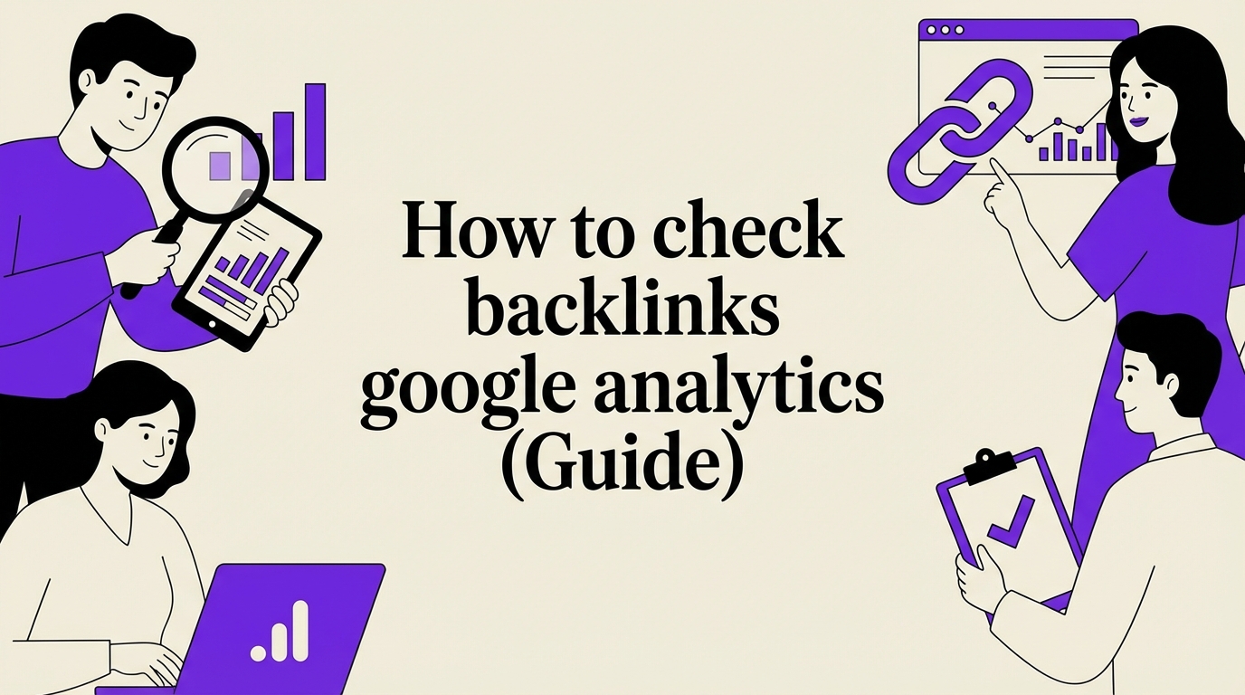 How to check backlinks google analytics (Guide)