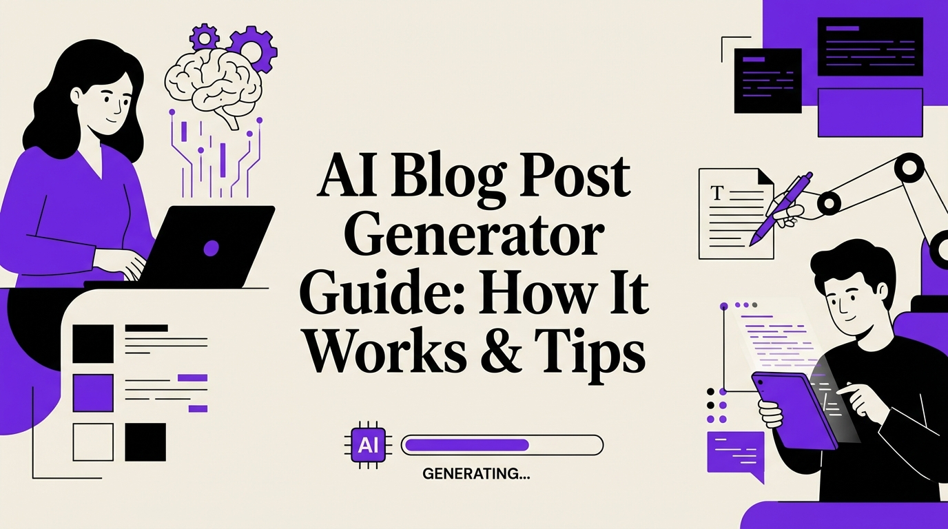 AI Blog Post Generator Guide: How It Works & Tips